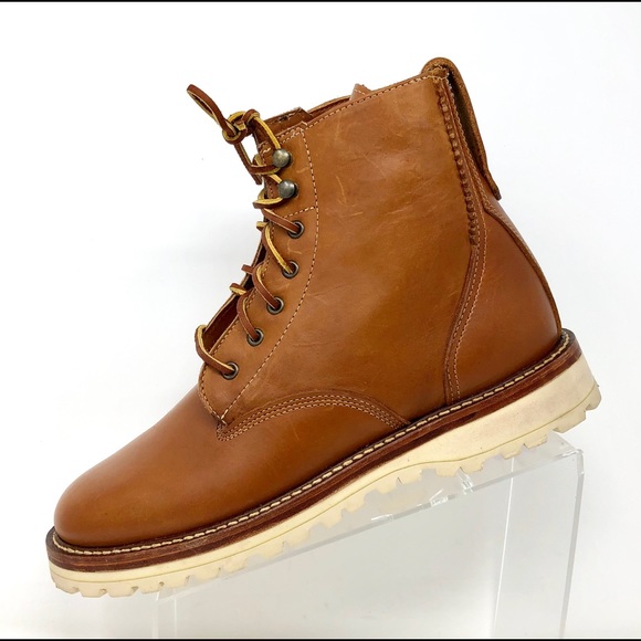 Cole Haan Maine Rugged Tan Horween Leather Boots - Picture 3 of 8